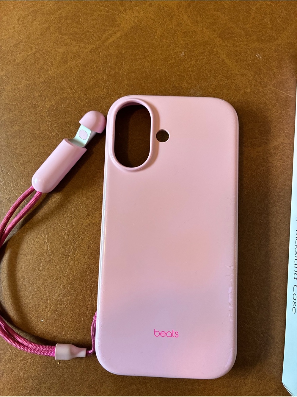 Beats iPhone 17 Kickstand Case with MagSafe Camera Control Pink Lanyard